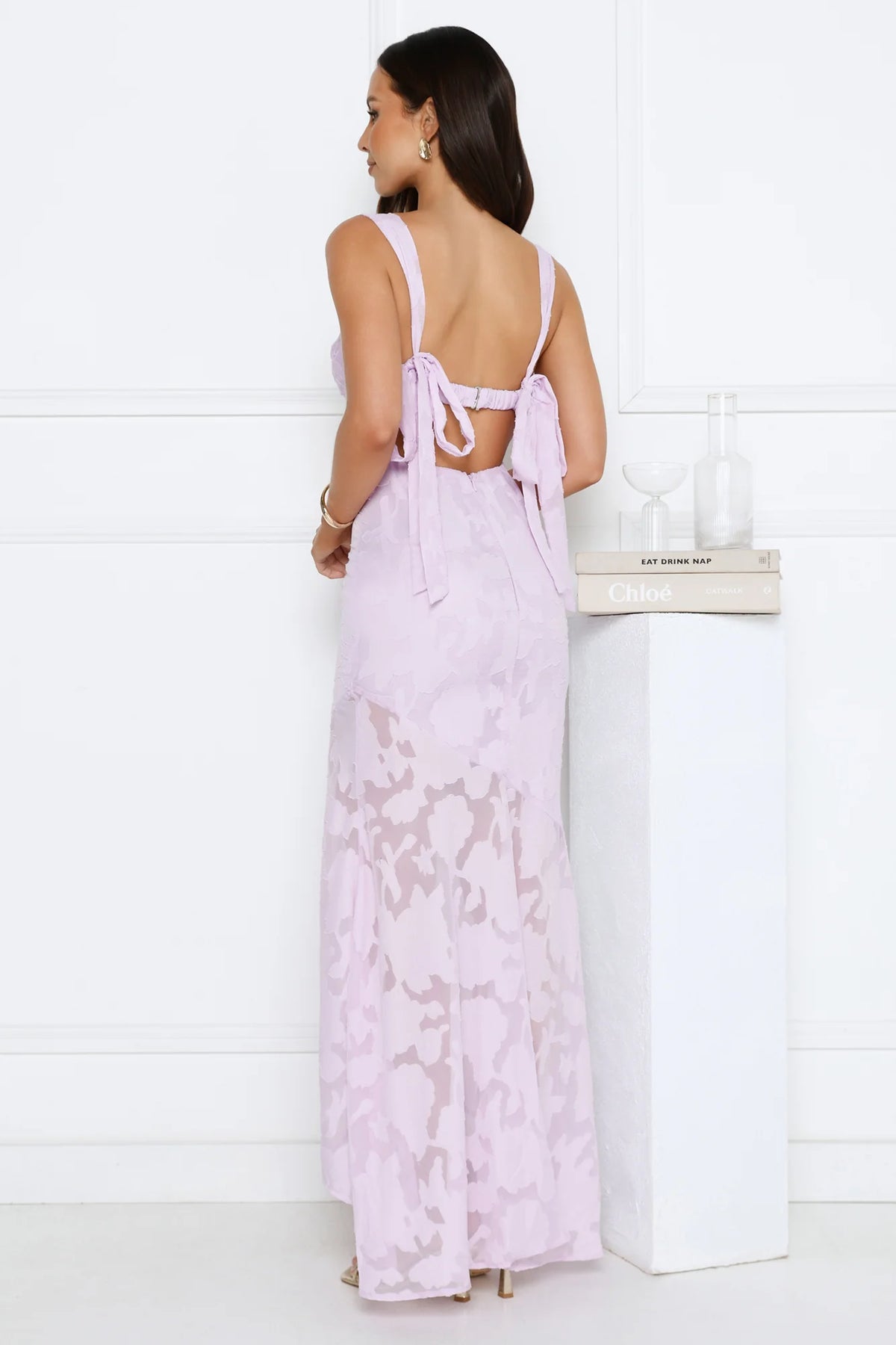 Enchanted Empire Maxi Dress Lilac