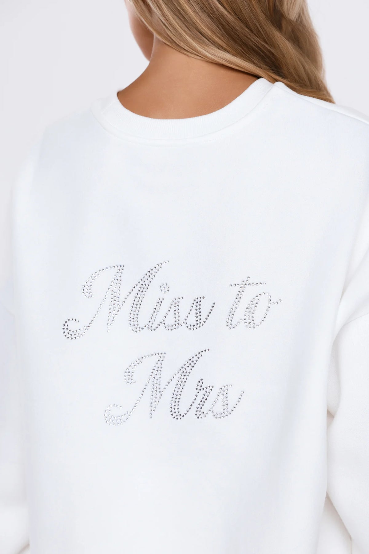 Bedazzled Bride Sweater White